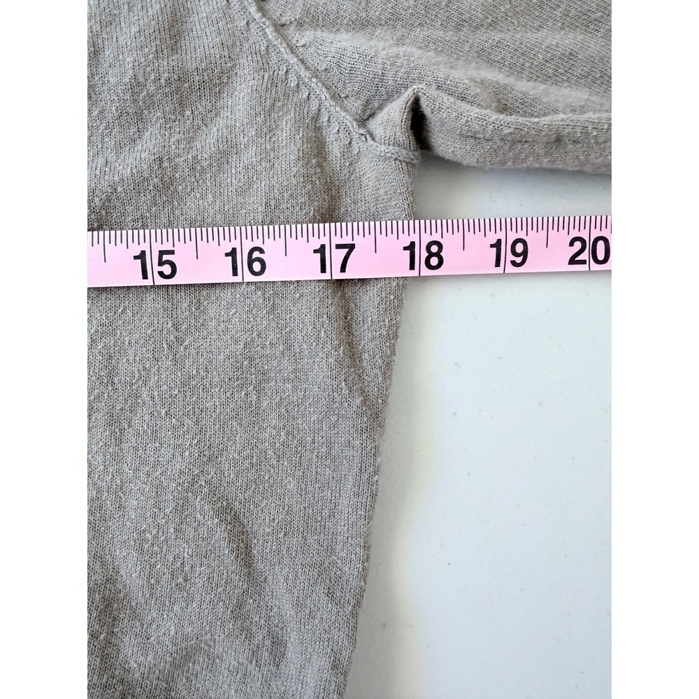 James Perse Cotton Steel Cardigan Sweater Taupe Beige Brown 2 M - Picture 6 of 10